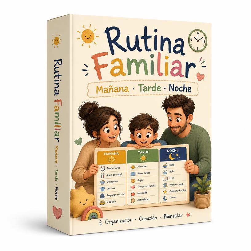PLANTILLA DE RUTINA FAMILIAR IMPRIMIBLE