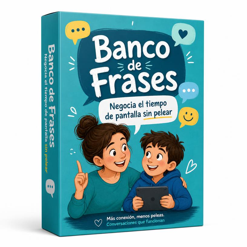 BANCO DE FRASES PARA NEGOCIAR TIEMPO DE PANTALLA