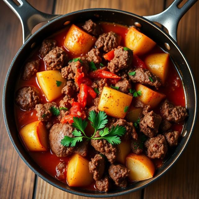 Carne Molida con Papas